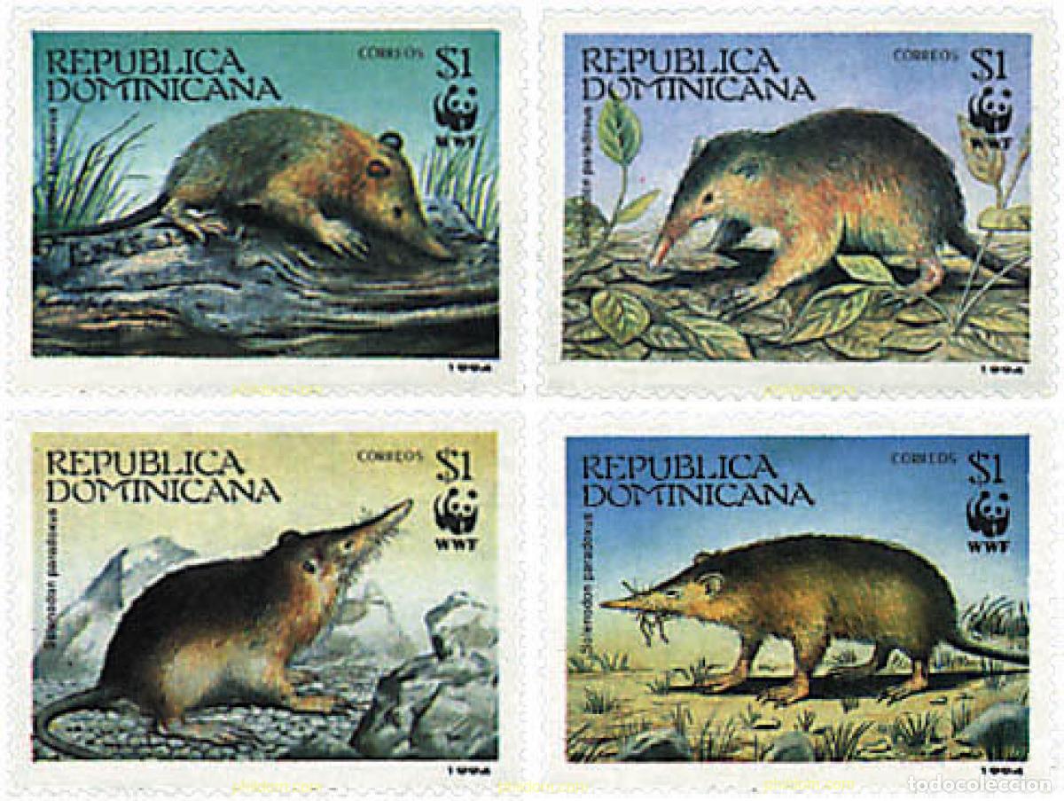 Sellos: 74947 MNH DOMINICANA 1994 SOLENODONTE