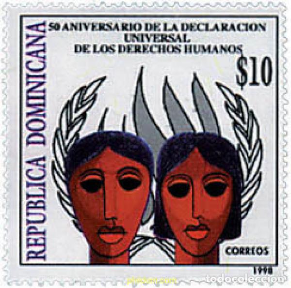 Briefmarken: 51572 MNH DOMINICANA 1998 50 ANIVERSARIO DE LA DECLARACION EUROPEA DE LOS DERECHOS HUMANOS