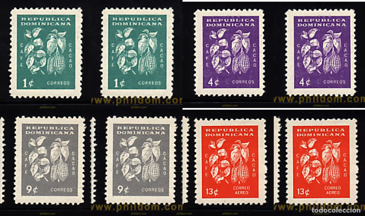Francobolli: 355750 MNH DOMINICANA 1961 CAF&Eacute; Y CACAO