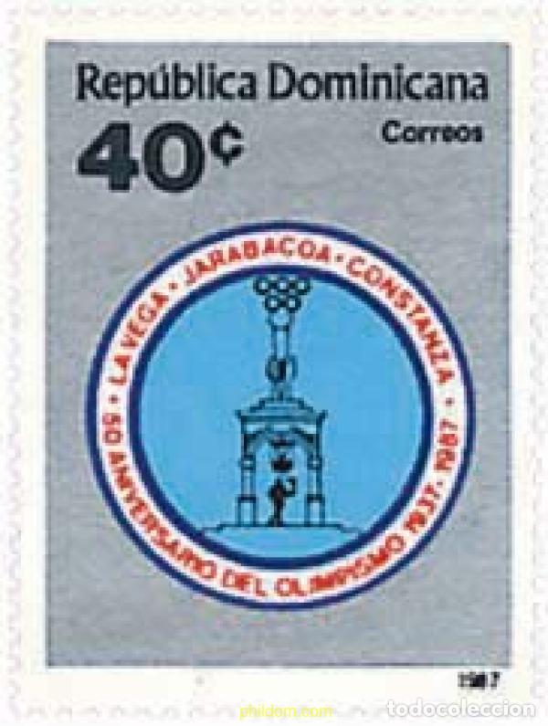 Sellos: 26878 MNH DOMINICANA 1987 50 ANIVERSARIO DEL OLIMPISMO NACIONAL
