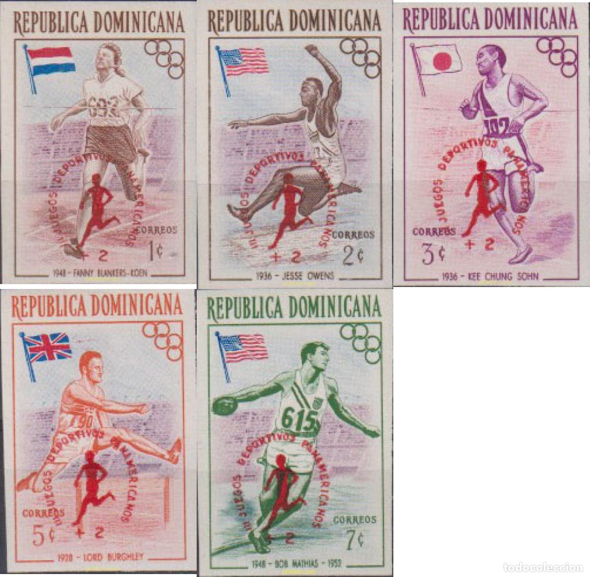 Timbres: 625207 MNH DOMINICANA 1957 ASISTENCIA REFUGIADOS HUNGAROS
