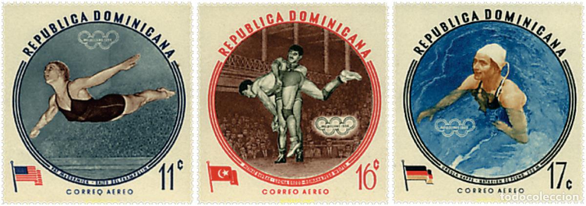Sellos: 624970 MNH DOMINICANA 1960 17 JUEGOS OLIMPICOS VERANO ROMA 1960