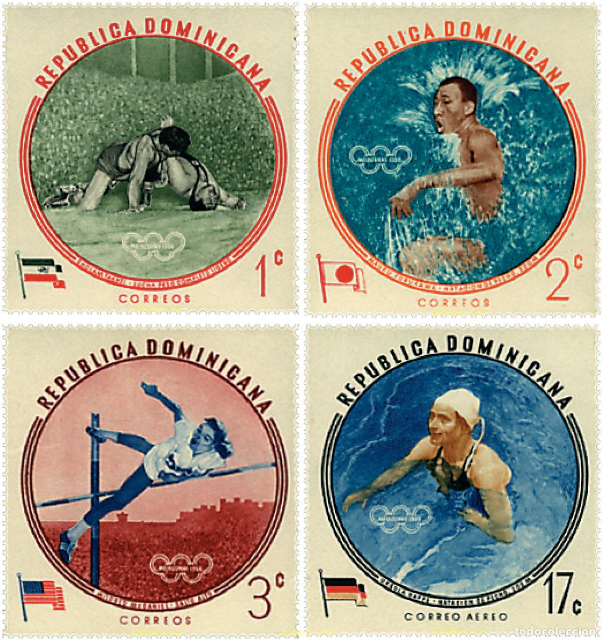 Sellos: 671720 MNH DOMINICANA 1960 17 JUEGOS OLIMPICOS VERANO ROMA 1960