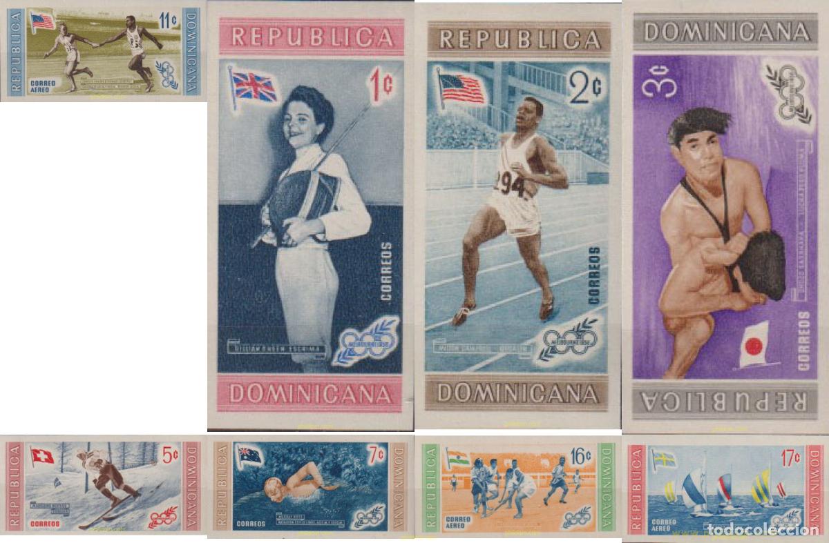 Sellos: 14409 MNH DOMINICANA 1958 26 JUEGOS OLIMPICOS VERANO ATLANTA 1996 - CENTENARIO DE LOS JUEGOS OLIMPI