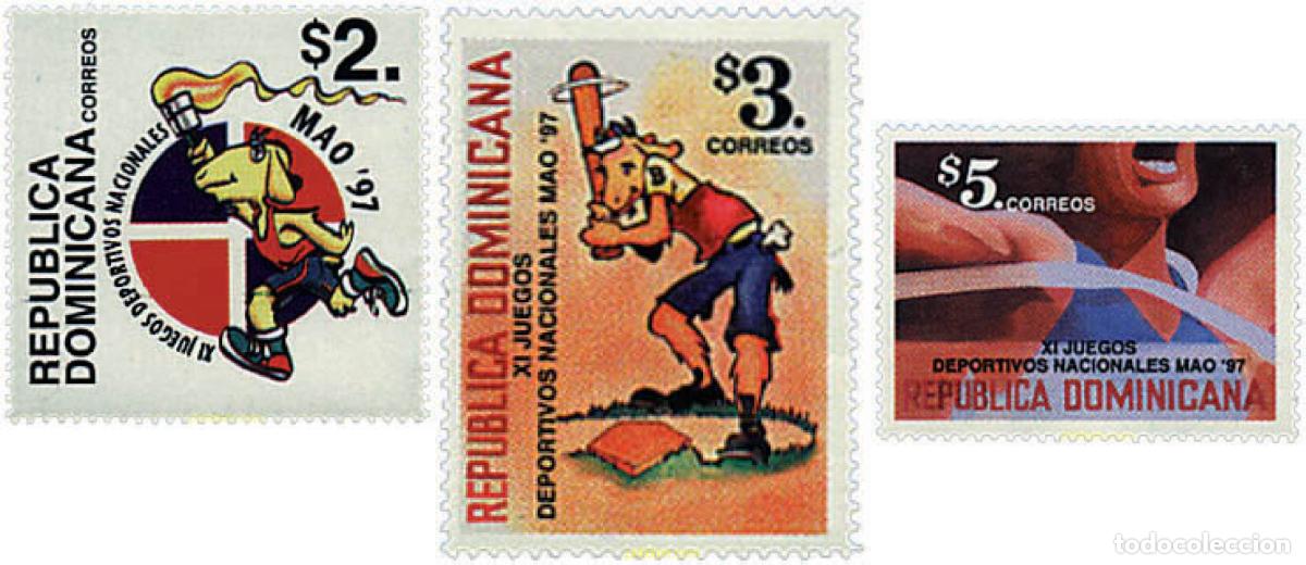 Sellos: 32863 MNH DOMINICANA 1997 11 JUEGOS DEPORTIVOS NACIONALES &rdquo;MAO 97&rdquo;