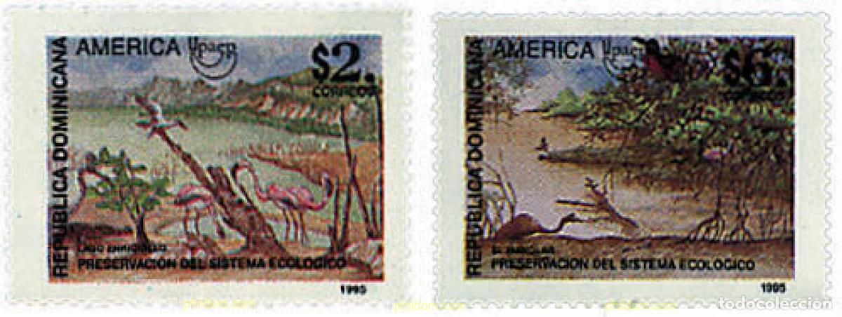 Sellos: 32881 MNH DOMINICANA 1995 AMERICA-UPAEP 1995 - DEFENSA DEL MEDIO AMBIENTE