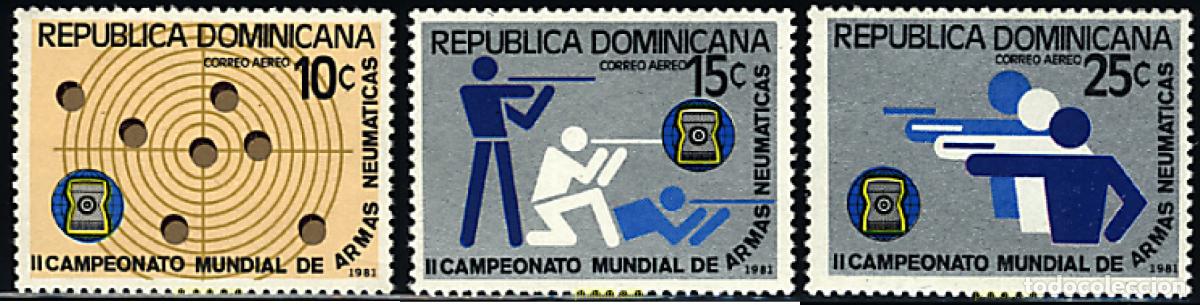 Selos: 41660 MNH DOMINICANA 1981 2 CAMPEONATOS DEL MUNDO DE TIRO