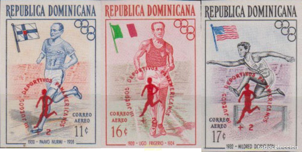 Selos: 624965 MNH DOMINICANA 1959 JUEGOS DEPORTIVOS PANAMERICANOS