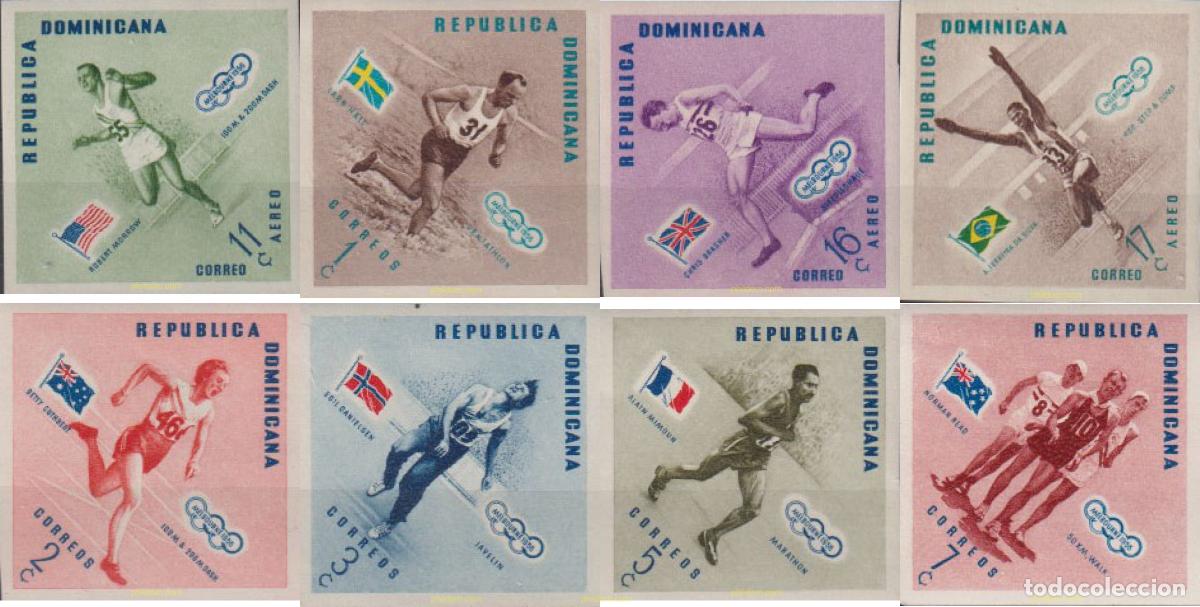Sellos: 13762 MNH DOMINICANA 1957 16 JUEGOS OLIMPICOS VERANO MELBOURNE 1956