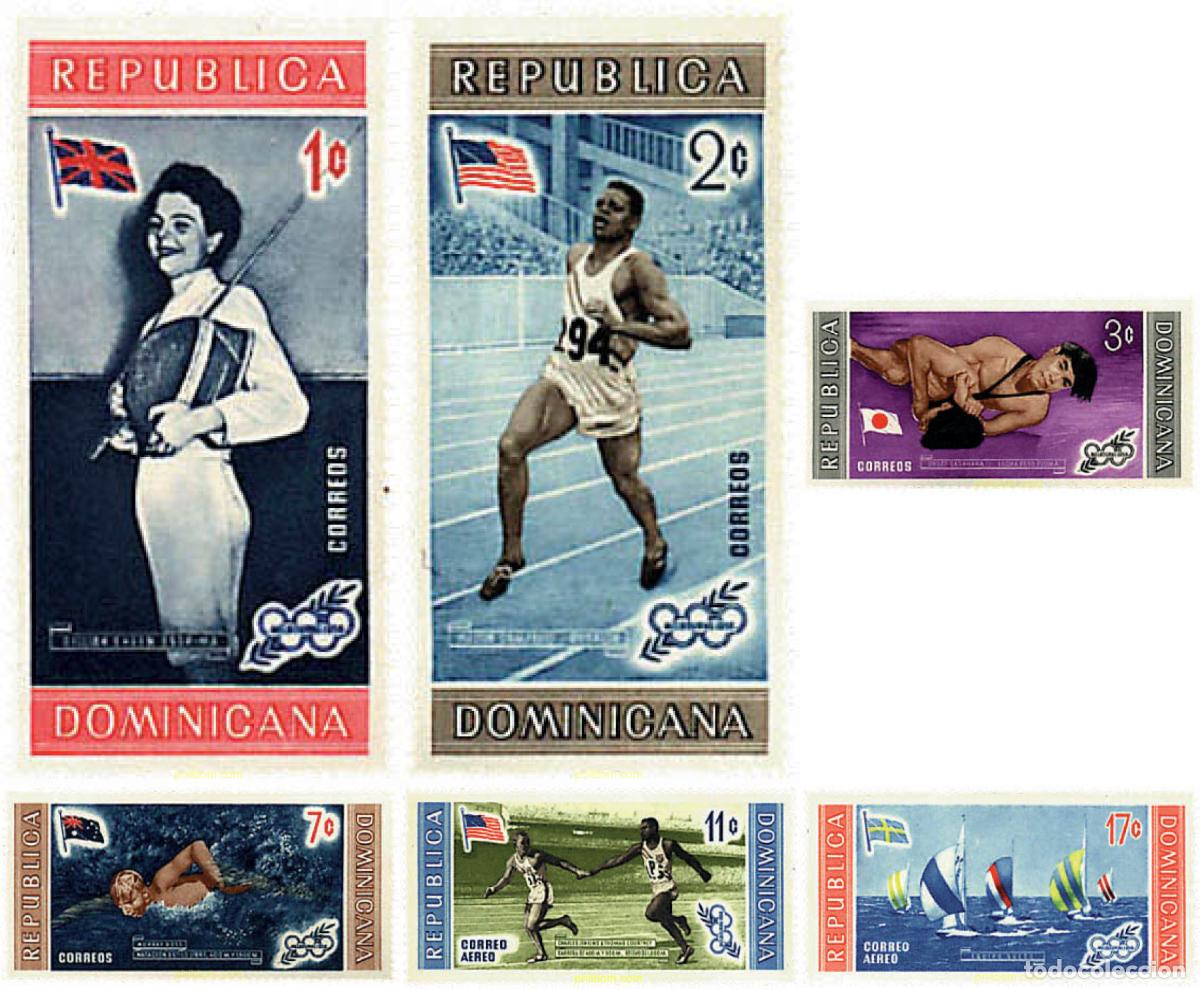 Sellos: 620792 MNH DOMINICANA 1958 26 JUEGOS OLIMPICOS VERANO ATLANTA 1996 - CENTENARIO DE LOS JUEGOS OLIMP