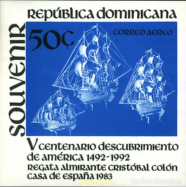 Sellos: 54342 MNH DOMINICANA 1983 REGATA ALMIRANTE CRISTOBAL COLON