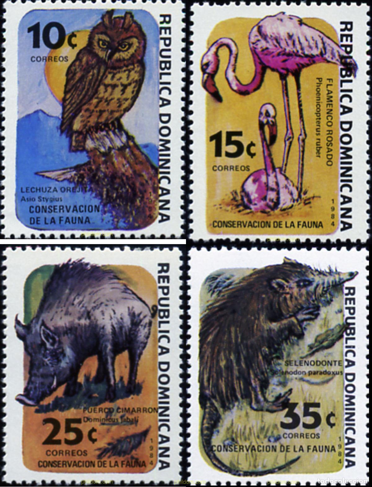Timbres: 33404 MNH DOMINICANA 1984 PRESERVACION DE LA FAUNA