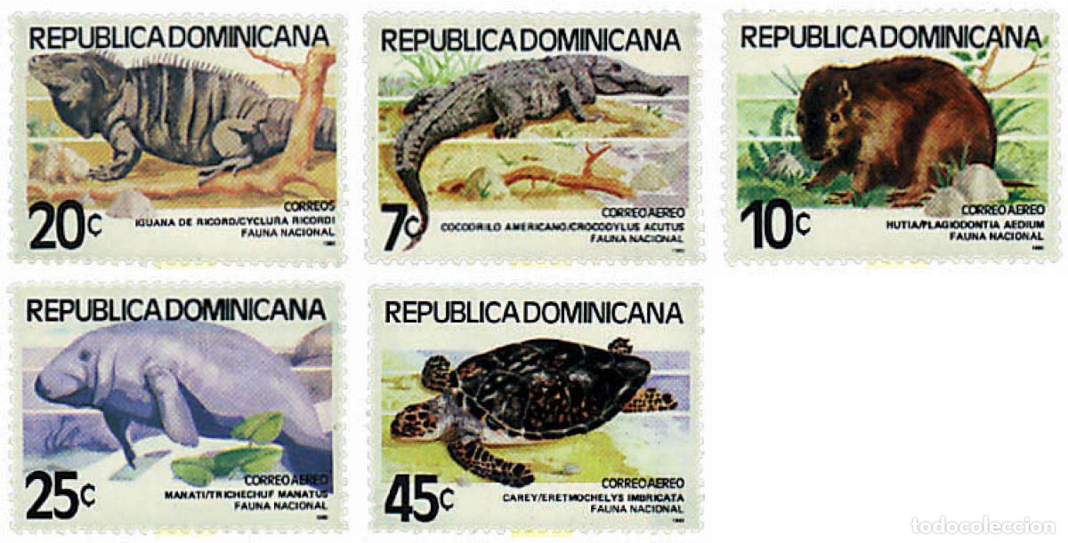 Sellos: 30020 MNH DOMINICANA 1980 FAUNA NACIONAL