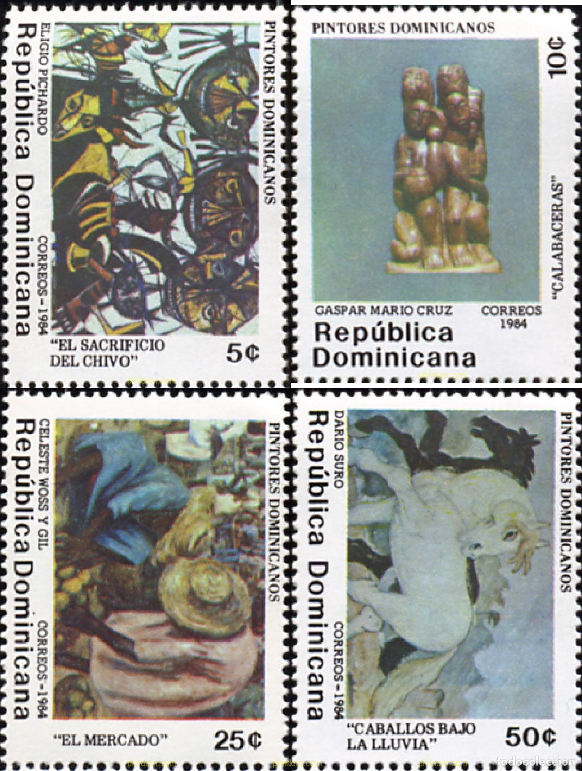 Sellos: 30024 MNH DOMINICANA 1984 OBRAS DE ARTISTAS DOMINICANOS