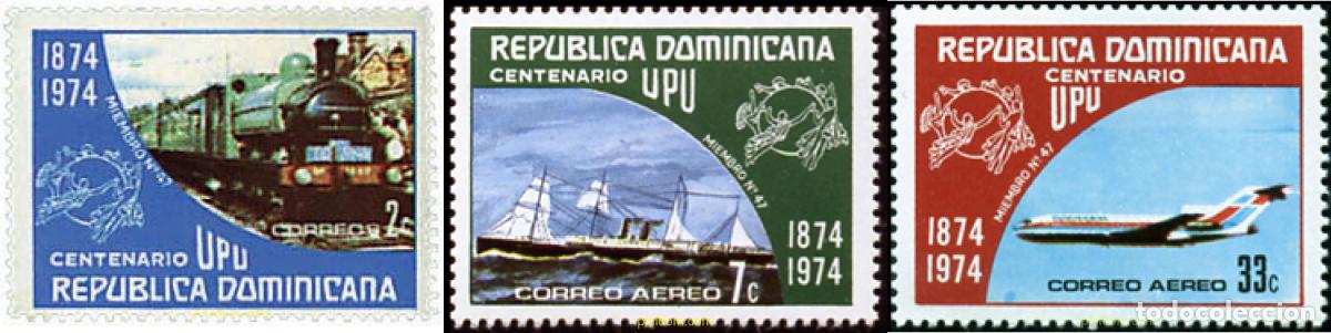 Sellos: 637191 MNH DOMINICANA 1974 CENTENARIO DE LA UNION POSTAL UNIVERSAL