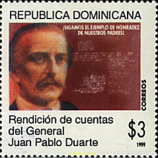 Sellos: 51553 MNH DOMINICANA 1999 HOMENAJE AL GENERAL JUAN PABLO DUARTE
