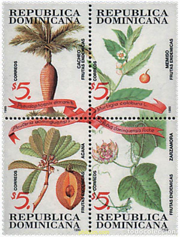 Francobolli: 6112 MNH DOMINICANA 1999 FRUTOS ENDEMICOS