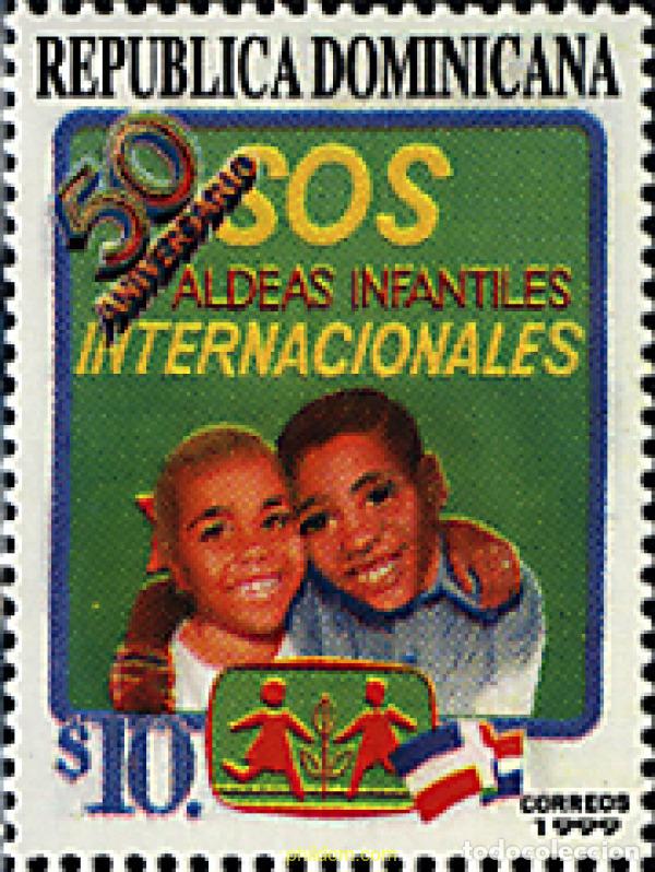 Francobolli: 51591 MNH DOMINICANA 1999 50 ANIVERSARIO DE LAS ALDEAS INFANTILES SOS