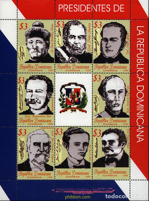 Francobolli: 10101 MNH DOMINICANA 1999 PRESIDENTES DE LA REPUBLICA
