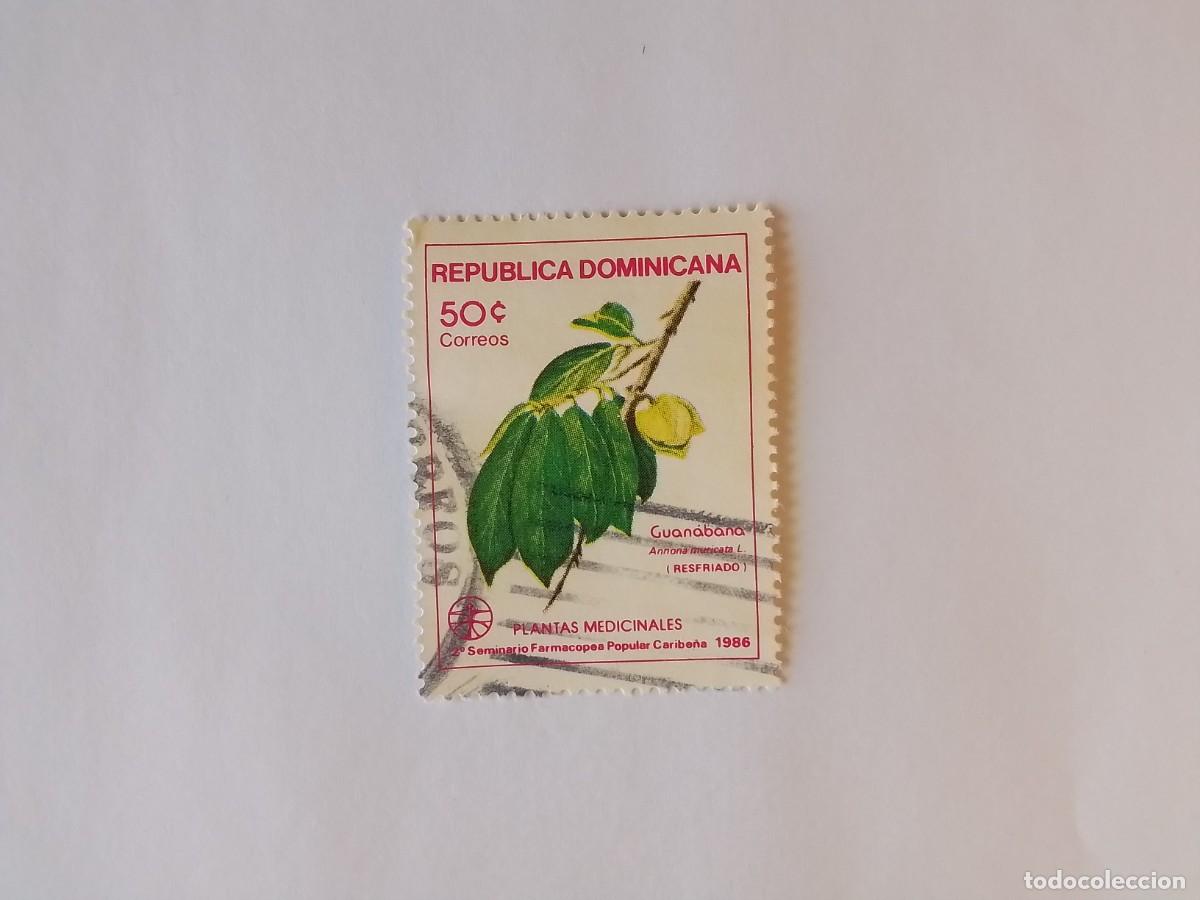 Timbres: A&Ntilde;O 1986 REP&Uacute;BLICA DOMINICANA SELLO USADO