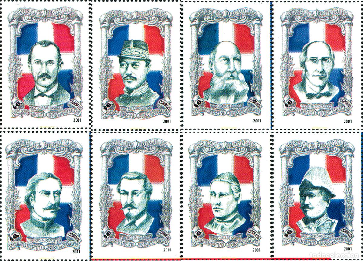 Sellos: 125075 MNH DOMINICANA 2001 PRESIDENTES DE LA REPUBLICA