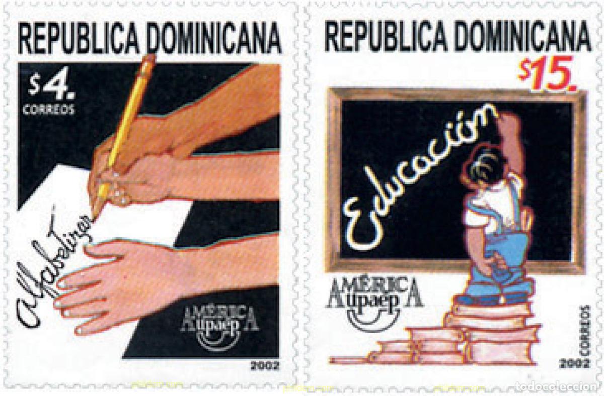 Timbres: 127892 MNH DOMINICANA 2002 AMERICA-UPAEP 2002 - EDUCACION Y ANALFABETISMO