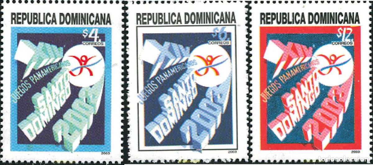 Timbres: 127894 MNH DOMINICANA 2003 14 JUEGOS PANAMERICANOS Y DEL CARIBE
