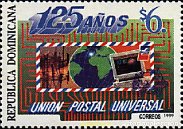 Sellos: 51555 MNH DOMINICANA 1999 125 ANIVERSARIO DE LA UPU