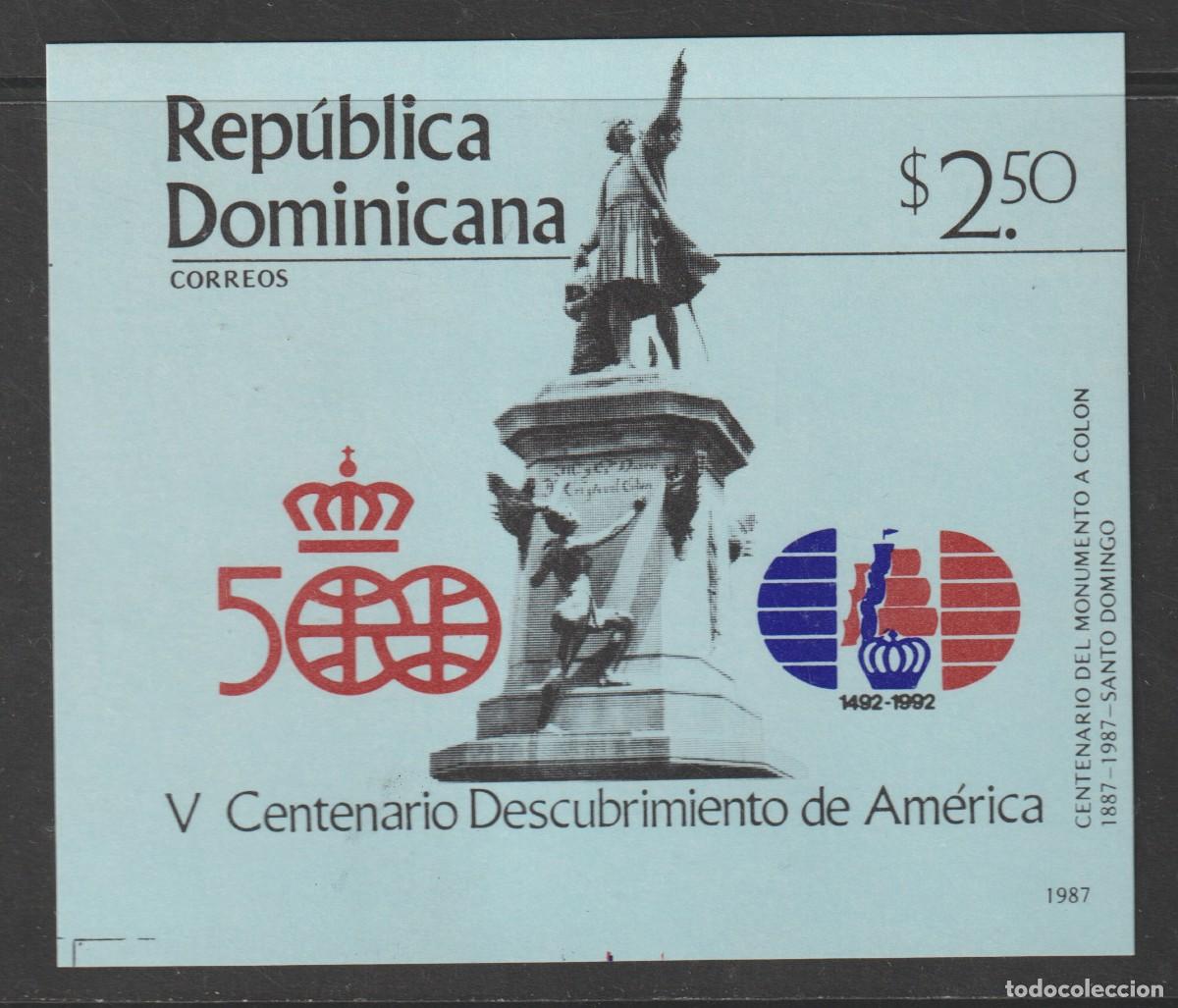 Sellos: Republica Dominicana 1987 - Yvert BF 38 mnh**