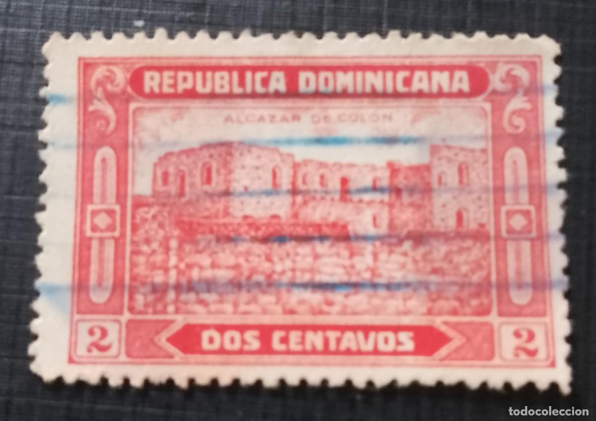 Sellos: REPUBLICA DOMINICANA - A&Ntilde;O 1928 - 2 CENTAVOS - ALCAZAR DE COL&Oacute;N