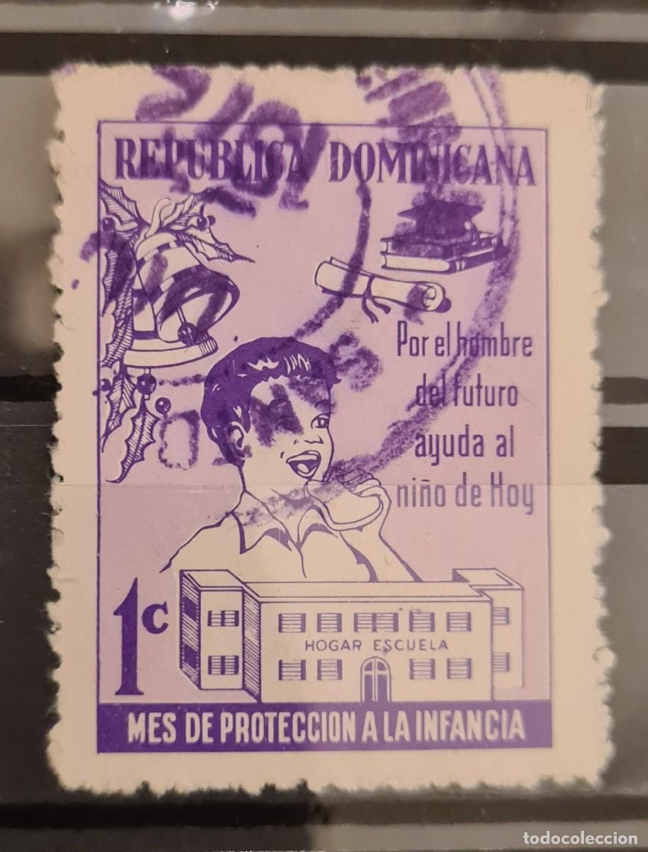 Sellos: Sello de beneficencia usado de la Rep&uacute;blica Dominicana 1972: Casa de protecci&oacute;n de la Infancia