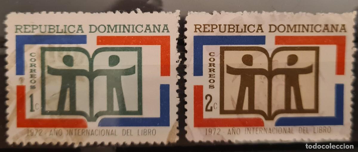 Briefmarken: Serie completa de sellos usados de la Rep&uacute;blica Dominicana 1972: A&ntilde;o internacional del libro