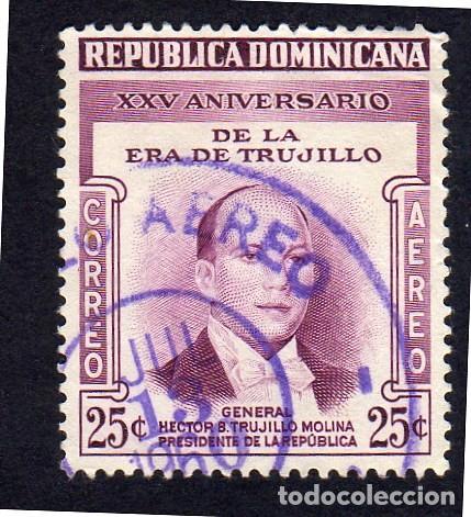 Sellos: R. Dominicana. General H&eacute;ctor Trujillo. 1955. YT-PA97. Usado