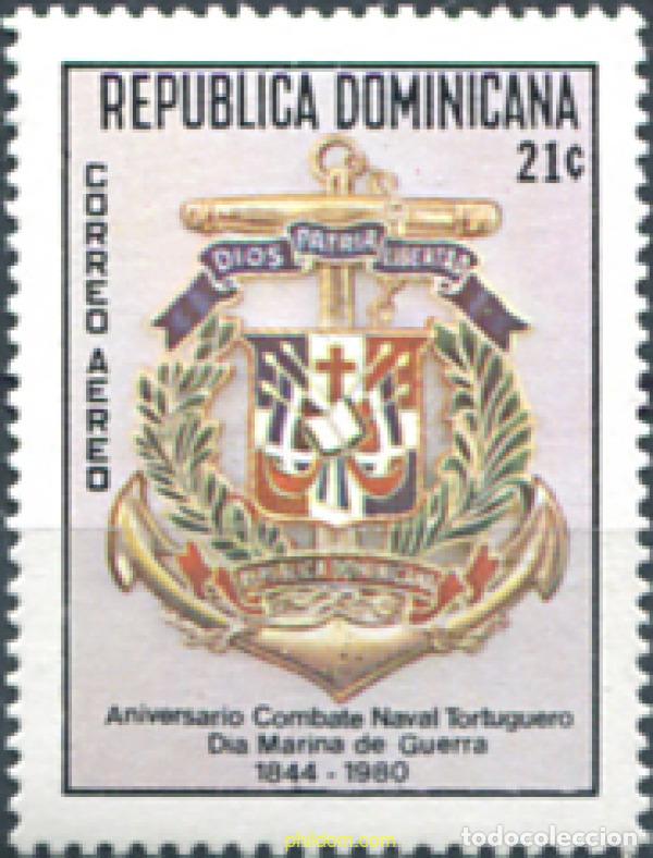 Sellos: 308201 MNH DOMINICANA 1980 DIA DE LA MARINA DE GUERRA