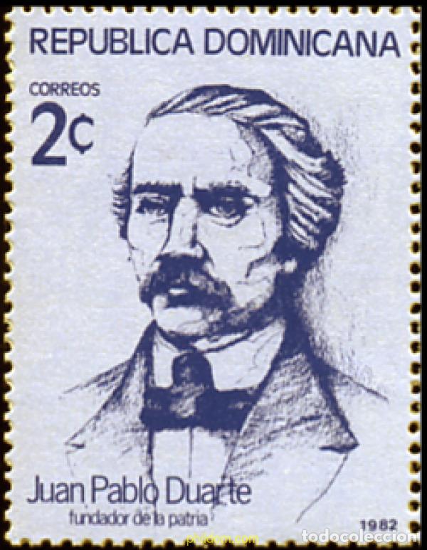 Sellos: 308053 MNH DOMINICANA 1982 JUAN PABLO DUARTE