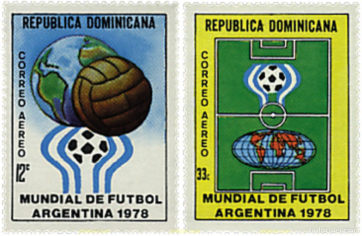 Sellos: 41658 MNH DOMINICANA 1978 COPA DEL MUNDO DE FUTBOL. ARGENTINA-78