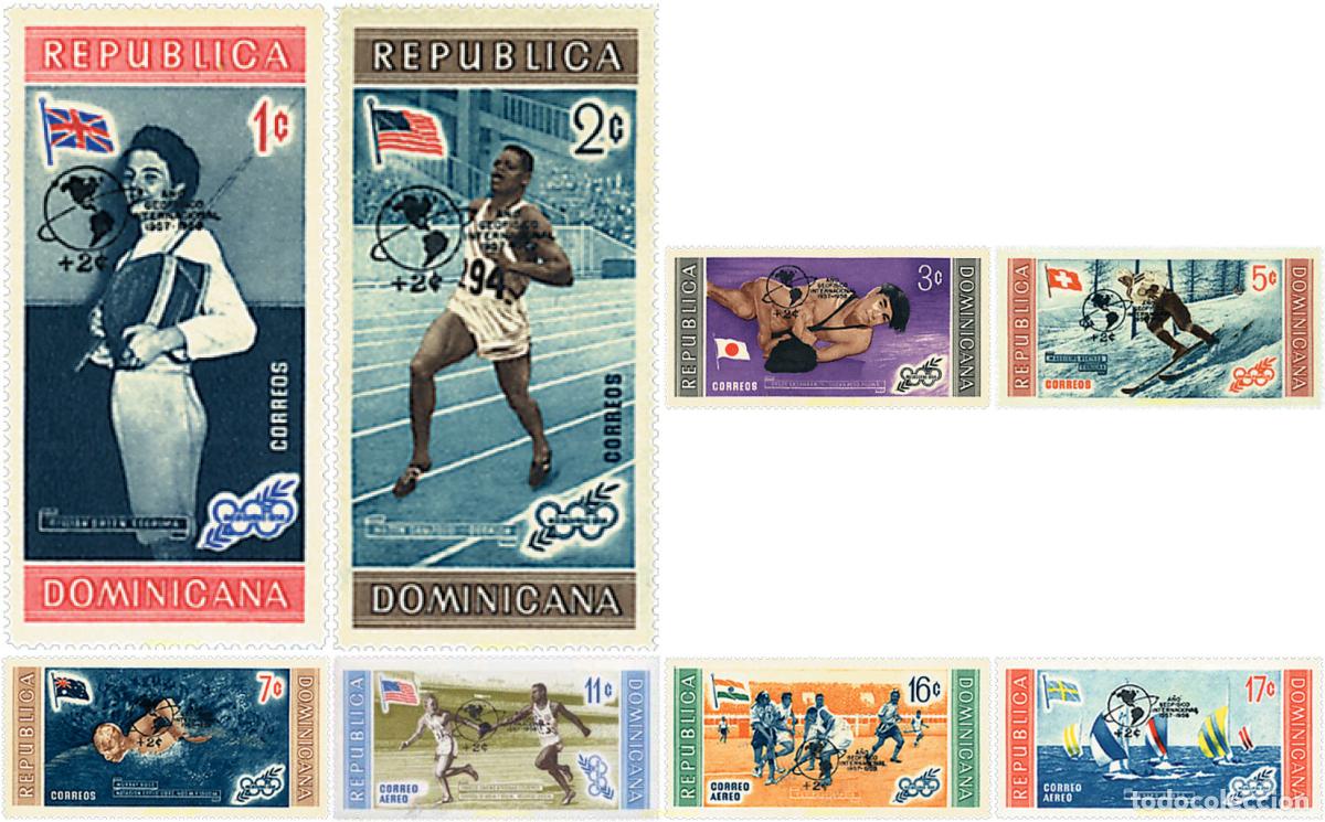 Sellos: 72593 MNH DOMINICANA 1959 A&Ntilde;O GEOFISICO INTERNACIONAL.