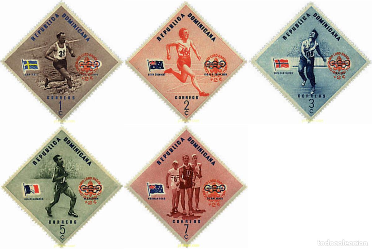 Sellos: 624974 MNH DOMINICANA 1957 CENTENARIO DEL NACIMIENTO DE LORD BADEN-POWELL