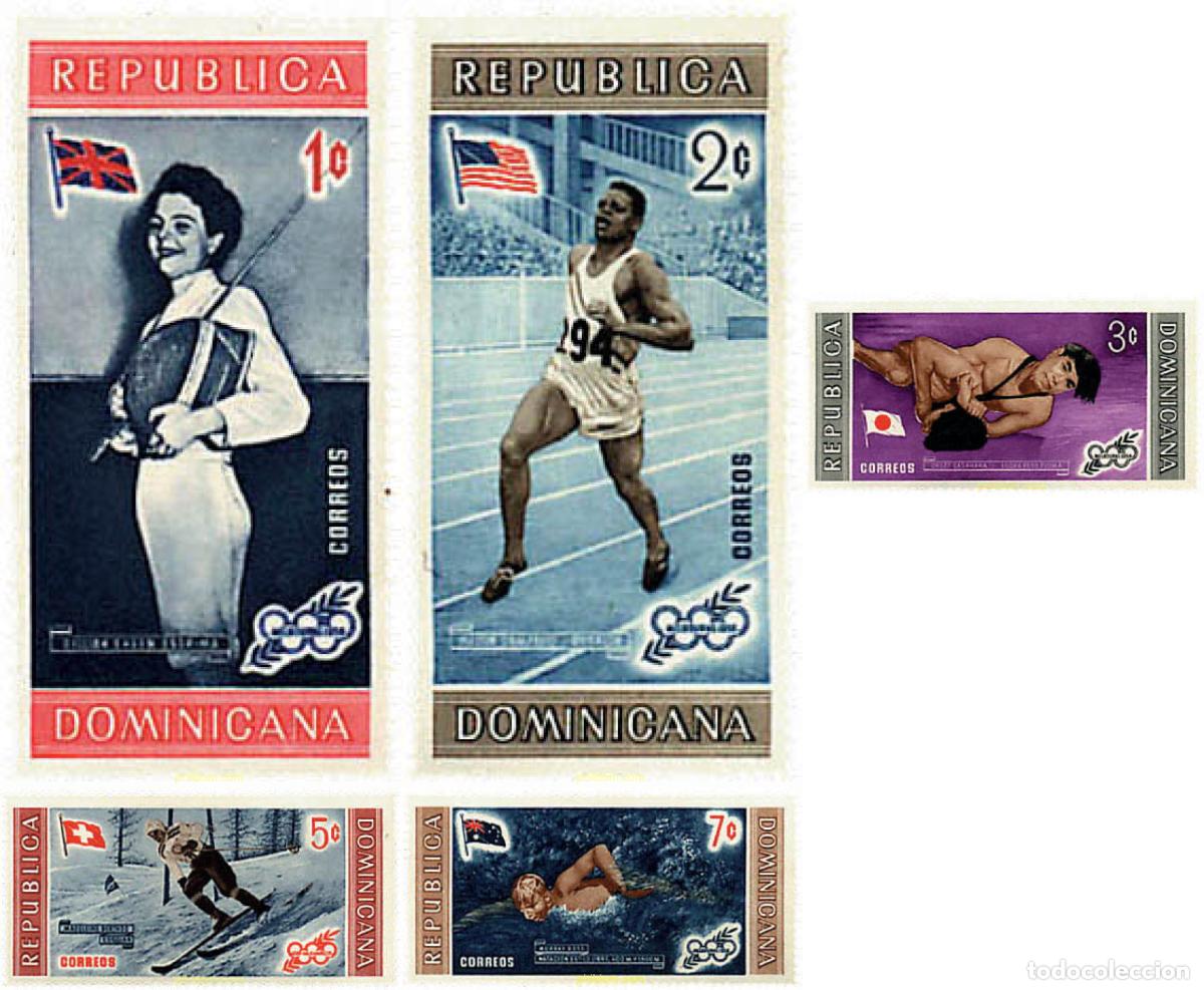 Sellos: 367599 MNH DOMINICANA 1958 26 JUEGOS OLIMPICOS VERANO ATLANTA 1996 - CENTENARIO DE LOS JUEGOS OLIMP