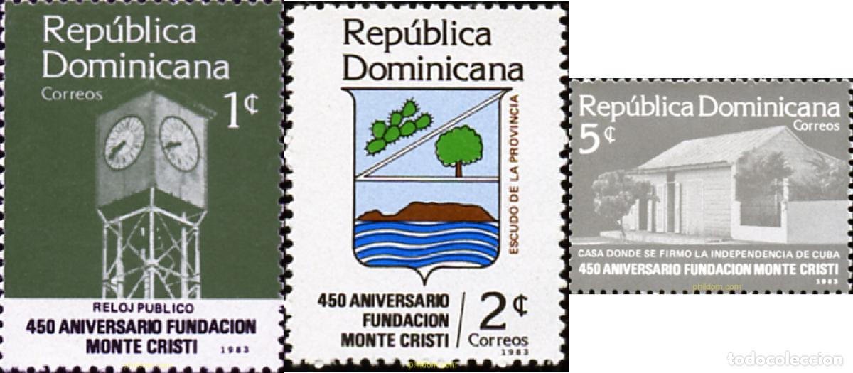 Briefmarken: 796722 MNH DOMINICANA 1983 450 ANIVERSARIO FUNDACION MONTE CRISTI