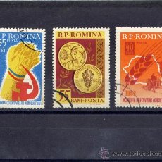 Sellos: ++ RUMANIA / ROMANIA / ROUMANIE AÑO 1962 YVERT NR. 1830/32 USADOS COLECTIVIZACIÓN. Lote 13361125