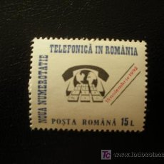 Sellos: RUMANIA 1992 IVERT 4045 *** NUEVA NUMERACIÓN TELEFÓNICA EN RUMANÍA