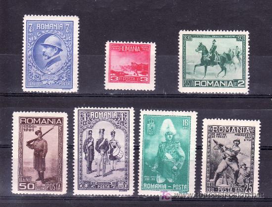 Sellos: rumania  411/7 sin charnela, centenario del ejercito - Foto 1