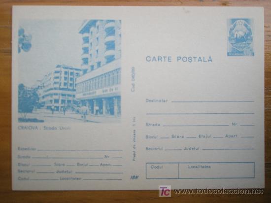 Sellos: POSTAL ANTIGUA ROMANIA/RUMANIA.EDIFICIOS.ESCUDOS. - Foto 1