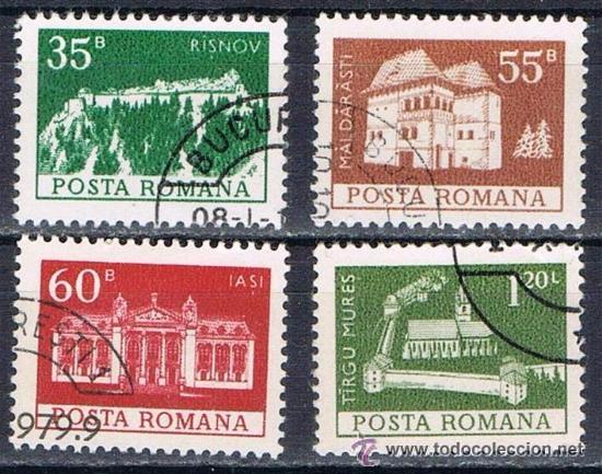 Sellos: RUMANIA - LOTE 4 SELLOS - EDIFICIOS (USADO) LOTE 2 - Foto 1