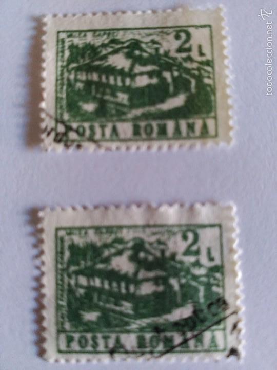 Sellos: 2 valores Posta Romana, usados. - Foto 1