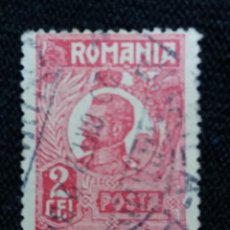 Sellos: RUMANIA, ROMANIA, 2 LEI, REY FERDINAND, AÑO 1920.