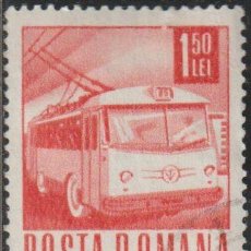 Sellos: RUMANIA 1968 SCOTT 1978 SELLO * TRANSPORTE POSTAL TROLEBUS MICHEL 2648 YVERT 2356 POSTA ROMANA