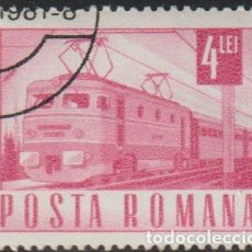 Sellos: RUMANIA 1968 SCOTT 1987 SELLO * TRANSPORTE POSTAL FERROCARRIL LOCOMOTORA TREN ELECTRICO MICHEL 2656