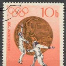 Sellos: RUMANIA 1972 SCOTT 2381 SELLO * SPORTS JUEGOS OLIMPICOS MUNICH ESGRIMA OLIMPICS MUNCHEN MICHEL 3060